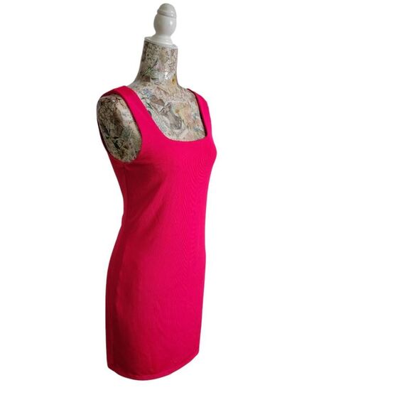 Dress a new day Bright Pink Stretchy Knit Tank Short Dress - Picture 13 of 15